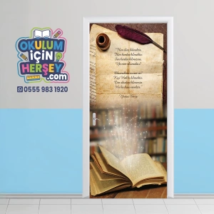 Kütüphane Kapı Giydirme 70