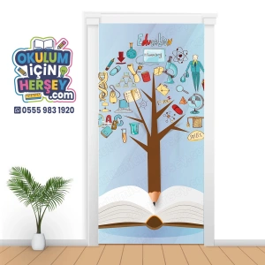 Kütüphane Kapı Giydirme 72