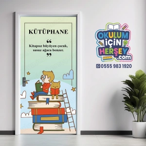 Kütüphane Kapı Giydirme 80