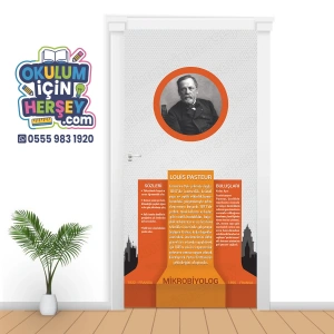 Louis Pasteur Bilim İnsanları Kapı Giydirme 25