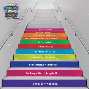 Merdiven Basamakları İngilizce Türkçe MB 020