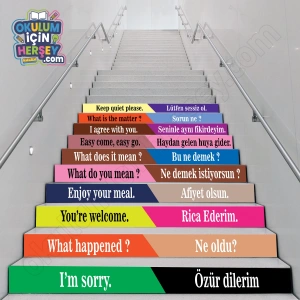 Merdiven Yazıları İngilizce MB 042