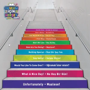 Merdiven Yazıları İngilizce Türkçe MB 021