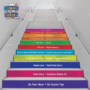 Merdiven Yazıları İngilizce Türkçe MB 022