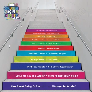 Merdiven Yazıları İngilizce Türkçe MB 023