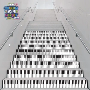Merdiven Yazıları Piyano Tuşları MB 036