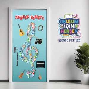 Müzik Sınıfı Kapı Giydirme 01