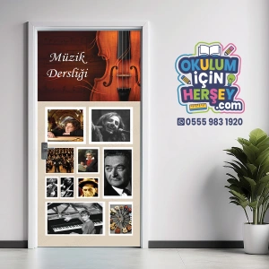 Müzik Sınıfı Kapı Giydirme 06