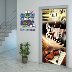 Müzik Sınıfı Kapı Giydirme 08