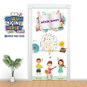 Müzik Sınıfı Kapı Giydirme 15