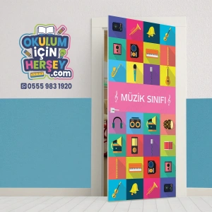 Müzik Sınıfı Kapı Giydirme 19