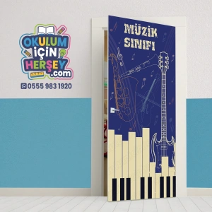 Müzik Sınıfı Kapı Giydirme 34