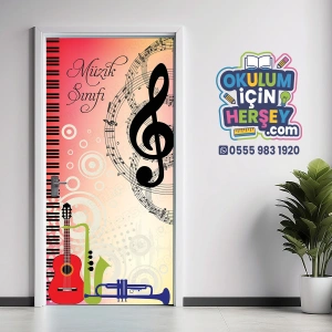 Müzik Sınıfı Kapı Giydirme 45