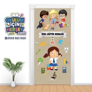 Özel Eğitim Sınıfı Kapı Giydirme 09