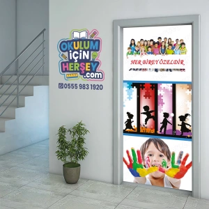 Özel Eğitim Sınıfı Kapı Giydirme 12