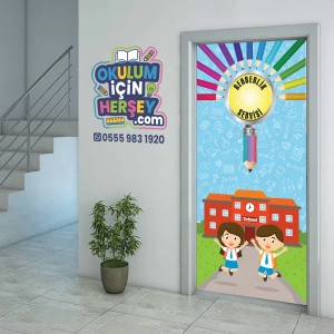 Rehberlik Odası Kapı Giydirme 36