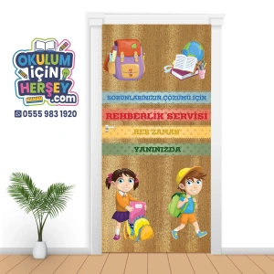Rehberlik Odası Kapı Giydirme 38