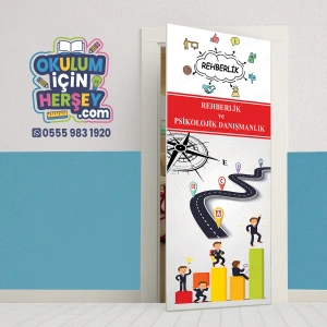 Rehberlik Odası Kapı Giydirme 48