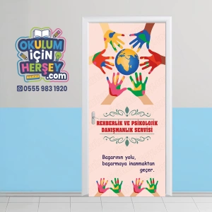 Rehberlik Odası Kapı Giydirme 51
