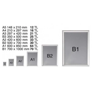 Rondo Standart Köşeli Alüminyum Çerçeve R 002