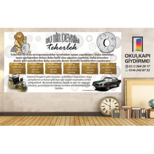 Tekerleğin Gelişimi Duvar Giydirme 05