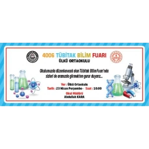 Tübitak Bilim Fuarı Davetiye BFDA 01