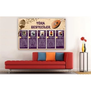 Türk Besteciler Duvar Giydirme 01