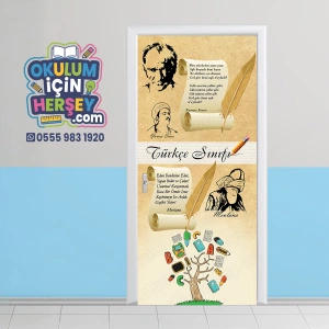 Türkçe Sınıfı Kapı Giydirme 04