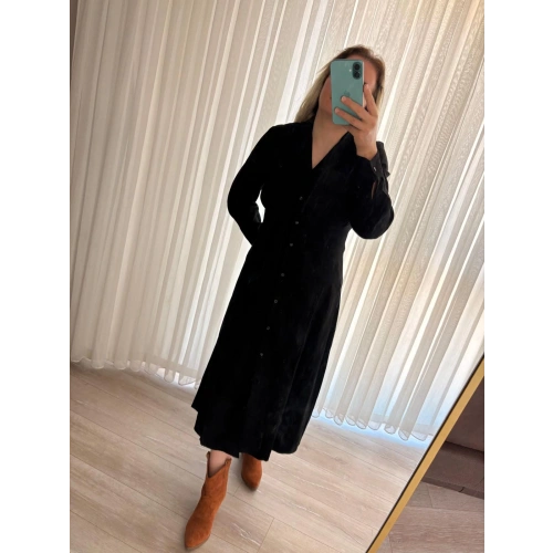 Belinaybutik Siyah Uzun Kollu Elbise