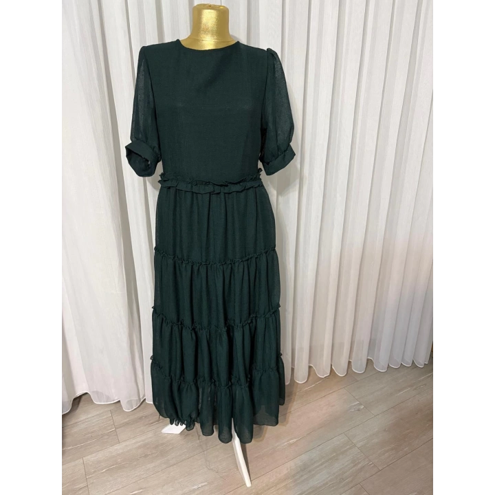 Su Yeşili Tül Elbise