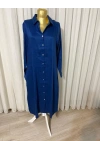 Mavi Gömlek Elbise