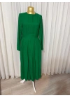 Çim Yeşili Elbise
