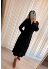 Belinaybutik Siyah Uzun Kollu Elbise
