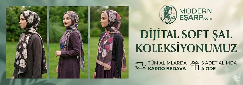 Ditital Soft Şallar - Modern Eşarp