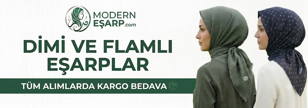 Dimi Ve Flamlı Eşarplar - Modern Eşarp