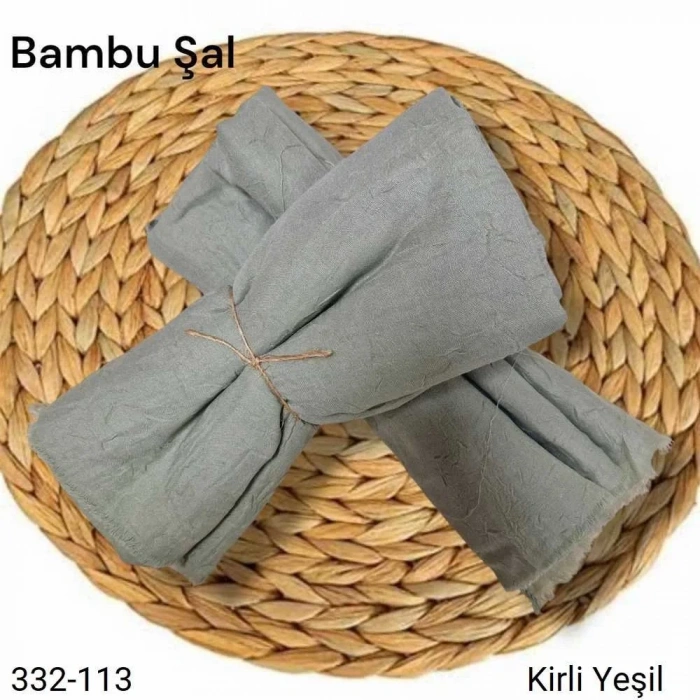 Bambu Kraş Şal (A.kirli yeşil) 332-113