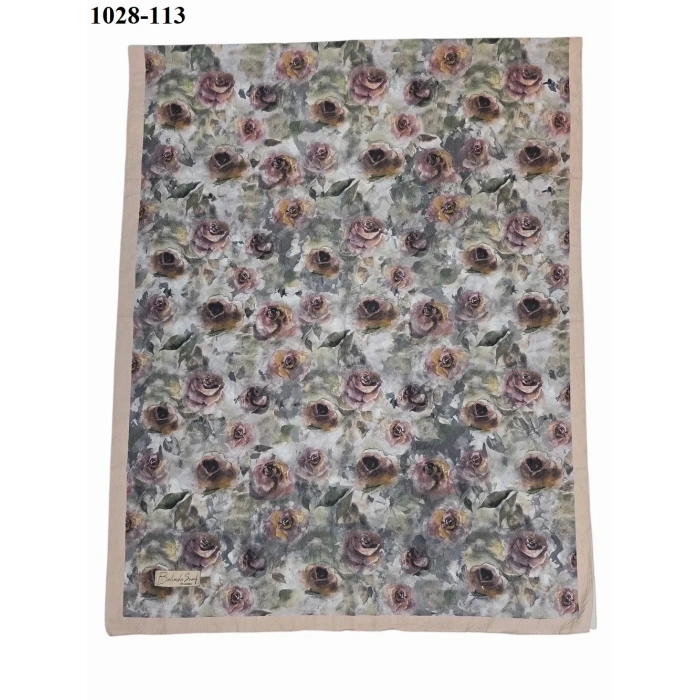 Belinda Scarf Bambu Kraş Pamuk Şal (Bej) 1028-113