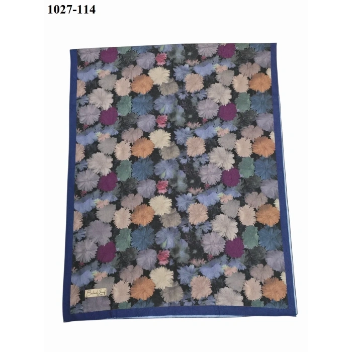 Belinda Scarf Bambu Kraş Pamuk Şal (gece mavisi) 1027-114