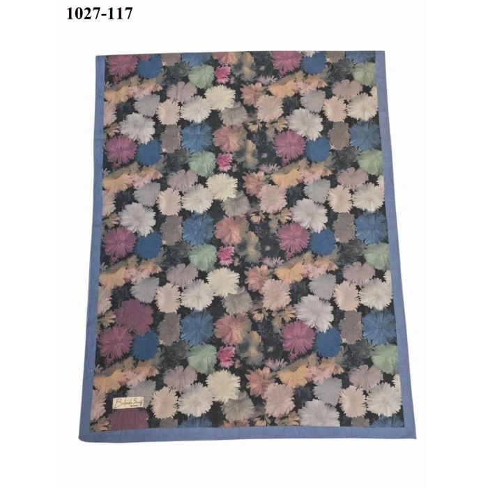 Belinda Scarf Bambu Kraş Pamuk Şal (İndigo) 1027-117