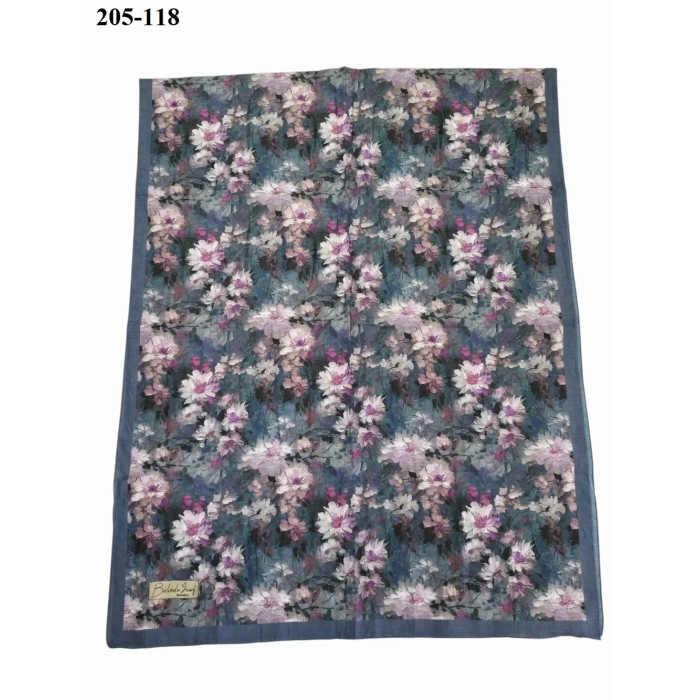Belinda Scarf Bambu Kraş Pamuk Şal (İndigo) 205-118