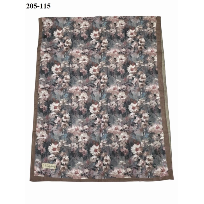 Belinda Scarf Bambu Kraş Pamuk Şal (Kahve) 205-115