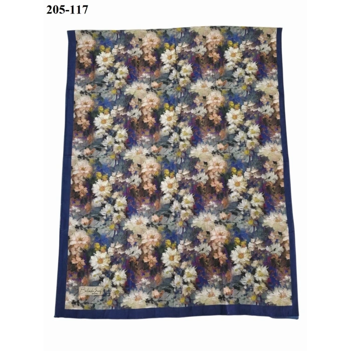 Belinda Scarf Bambu Kraş Pamuk Şal (Lacivert) 205-117