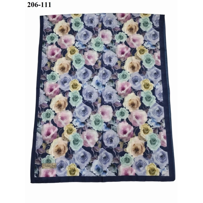 Belinda Scarf Bambu Kraş Pamuk Şal (Lacivert) 206-111