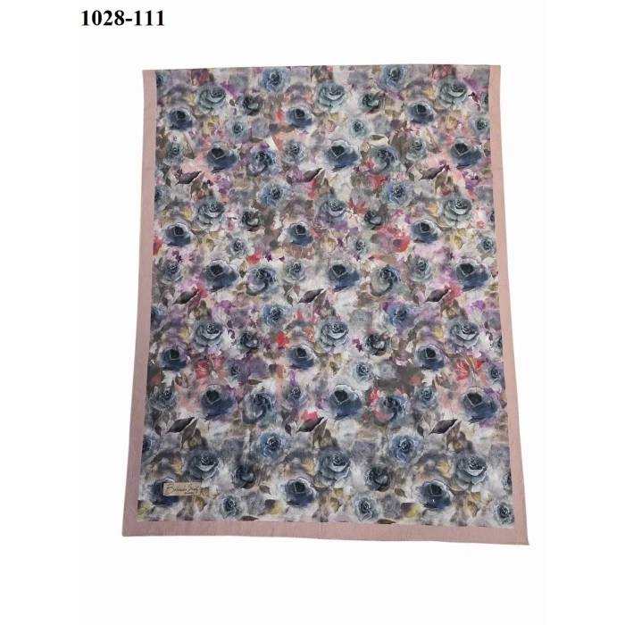 Belinda Scarf Bambu Kraş Pamuk Şal (Pudra) 1028-111