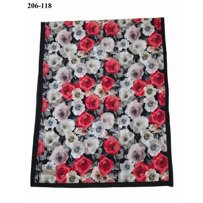 Belinda Scarf Bambu Kraş Pamuk Şal (Siyah) 206-118