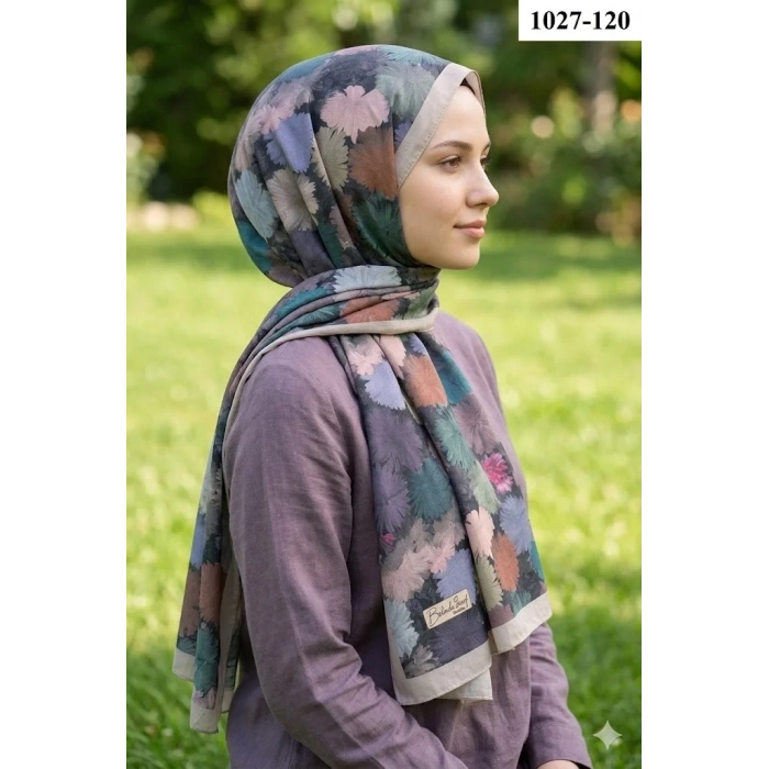 Belinda Scarf Bambu Kraş Pamuk Şal (Taş) 1027-120