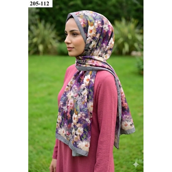 Belinda Scarf Bambu Kraş Pamuk Şal (Yeşil) 205-112