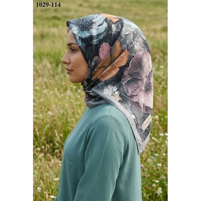 Belinda Scarf Bambu Pamuk Eşarp (Gri) 1029-114