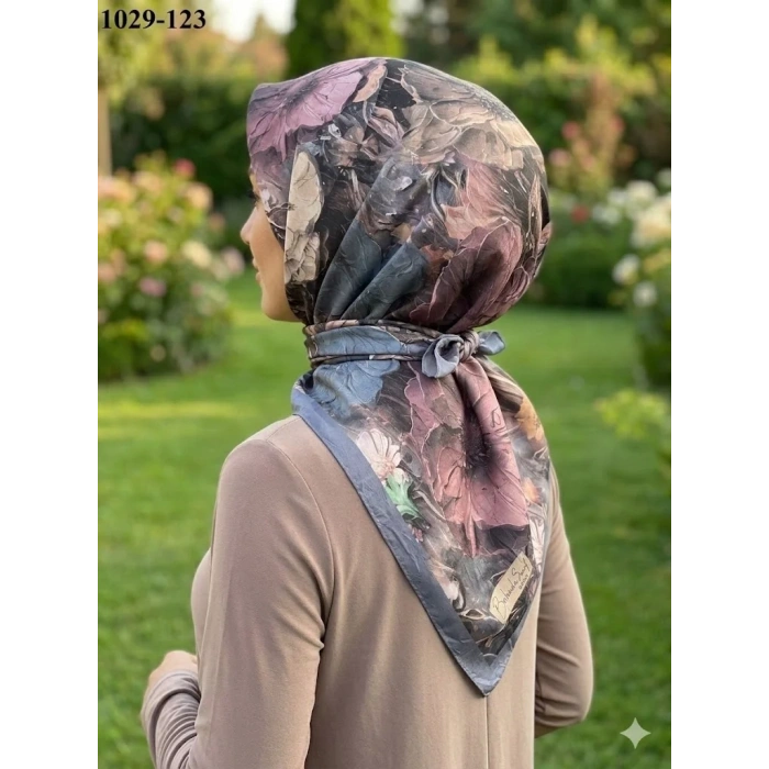 Belinda Scarf Bambu Pamuk Eşarp (İndigo) 1029-123