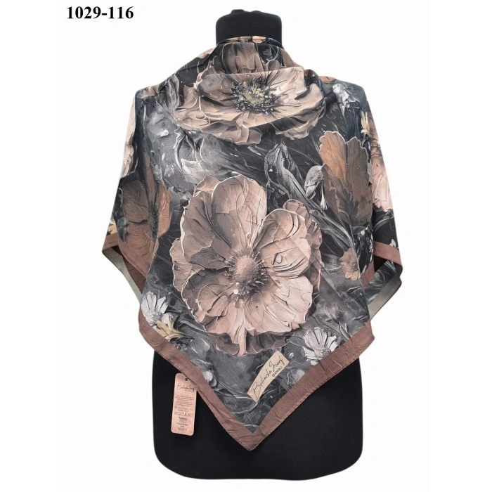 Belinda Scarf Bambu Pamuk Eşarp (Kahve) 1029-116